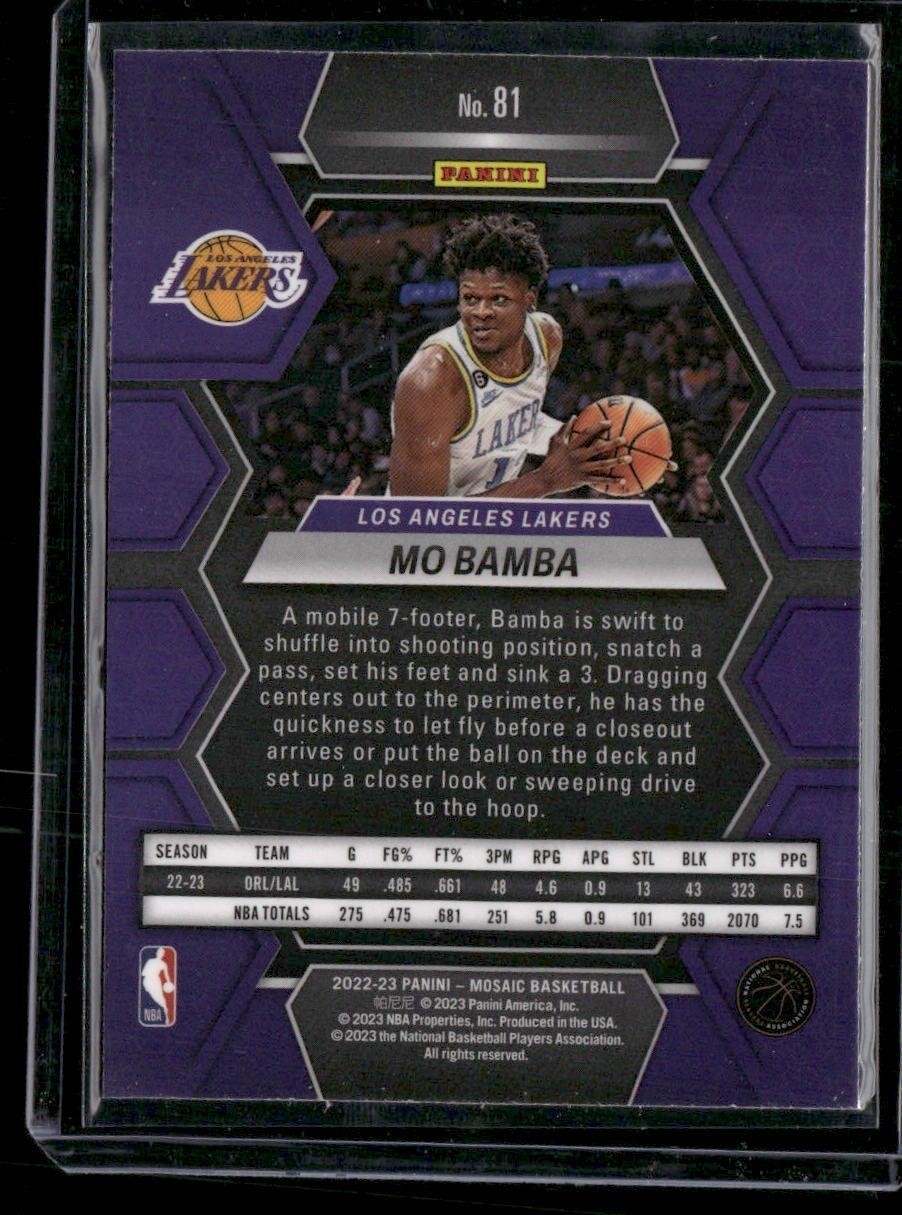 2022-23 Panini Mosaic #81 Mo Bamba