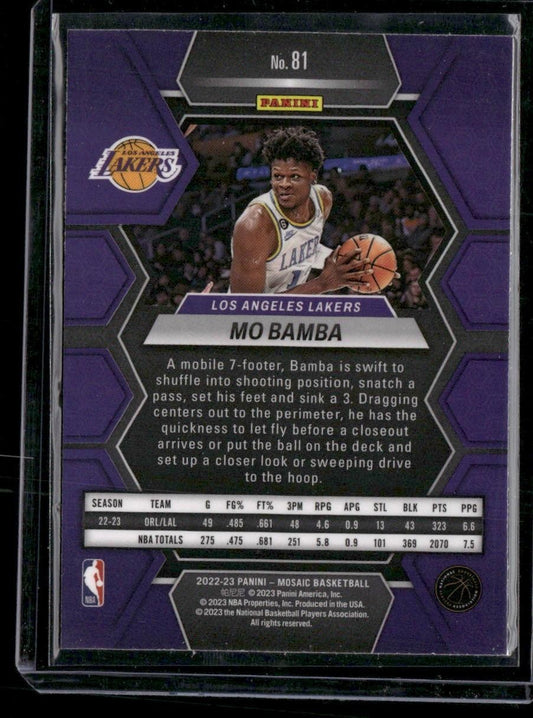 2022-23 Panini Mosaic #81 Mo Bamba