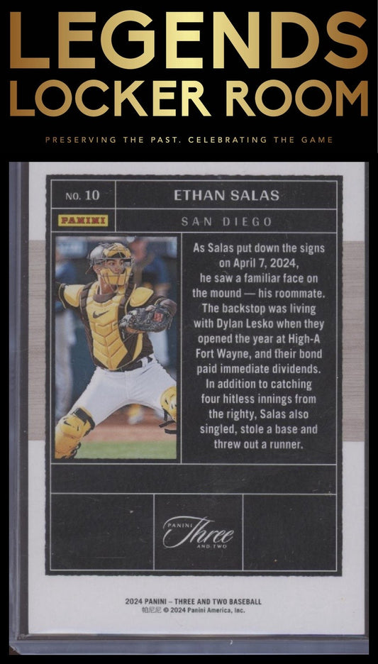 2024 Panini Three and Two #10 Ethan Salas #/99