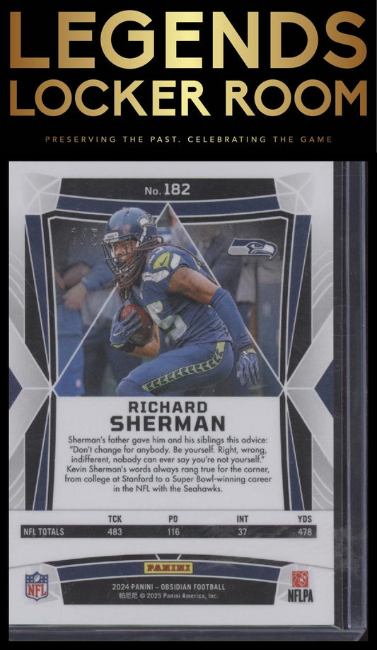 2024 Panini Obsidian Richard Sherman Base Green 1/5