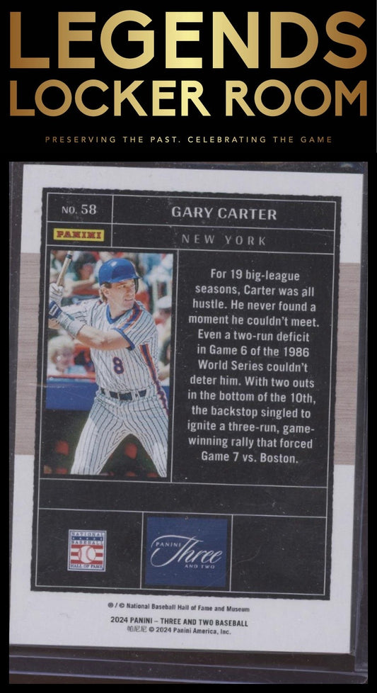 2024 Panini Three and Two #58 Gary Carter Full Count (Parallel) #/32