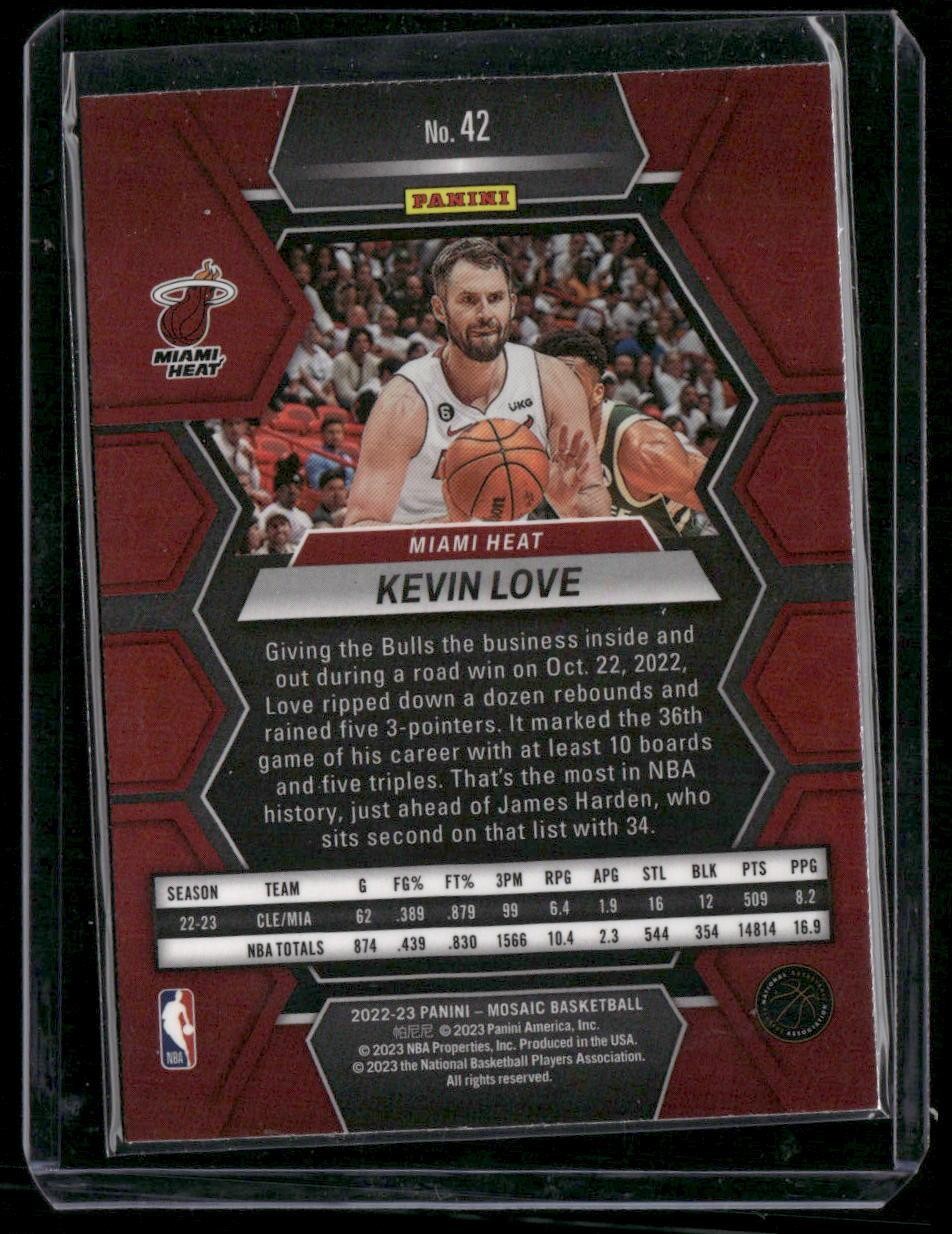 2022-23 Panini Mosaic #42 Kevin Love