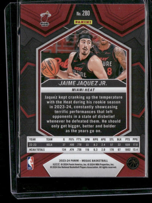 2023-24 Panini Mosaic #280 Jaime Jaquez Jr.