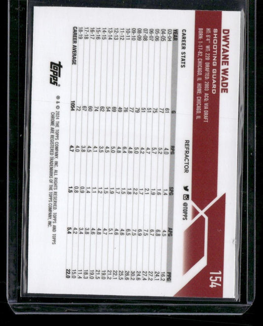 2023-24 Topps Chrome #154 Dwyane Wade Refractors