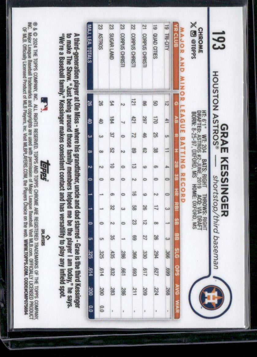 2024 Topps Chrome #193 Grae Kessinger