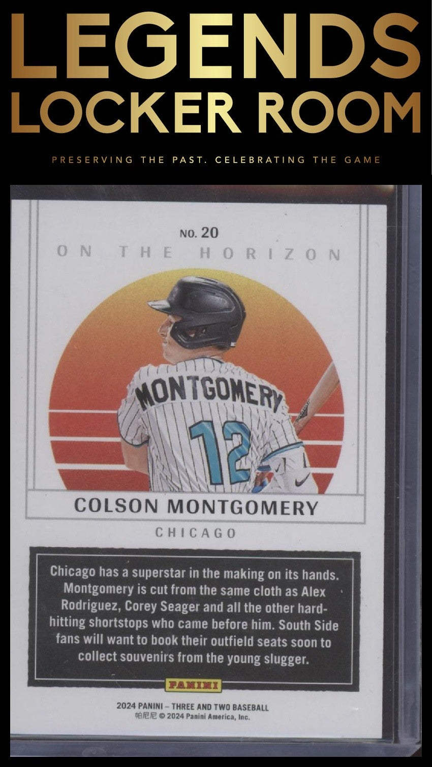 2024 Panini Three and Two #20 Colson Montgomery On the Horizon #/99