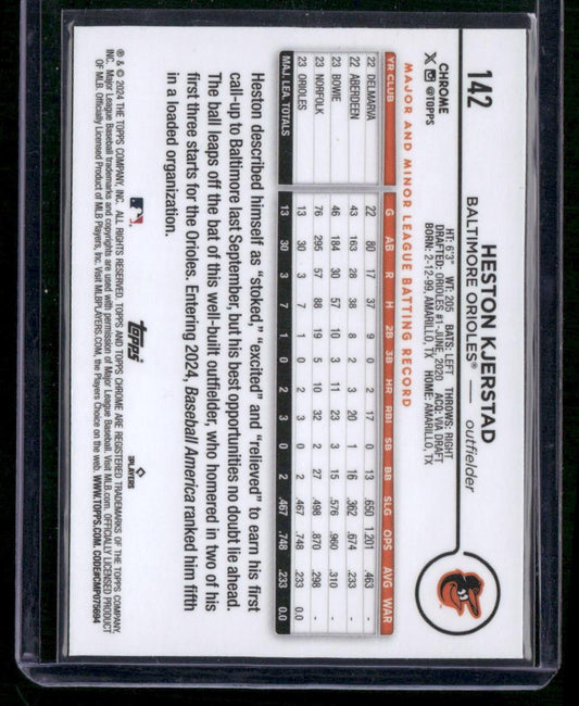 2024 Topps Chrome #142 Heston Kjerstad