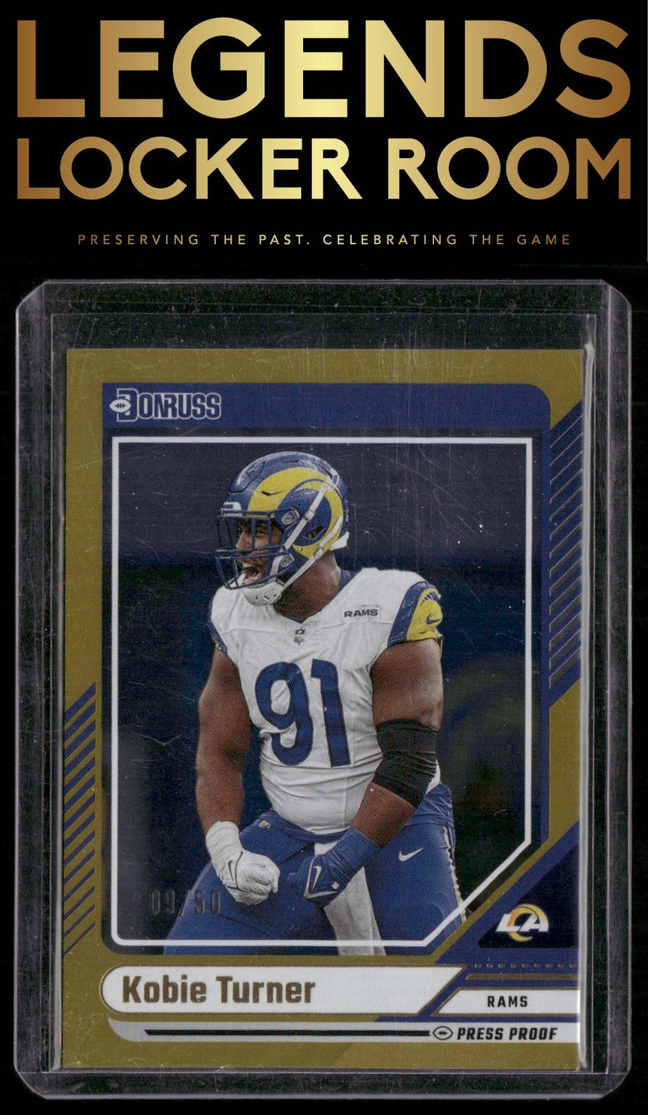 2024 Donruss #293 Kobie Turner Press Proof Gold #/50