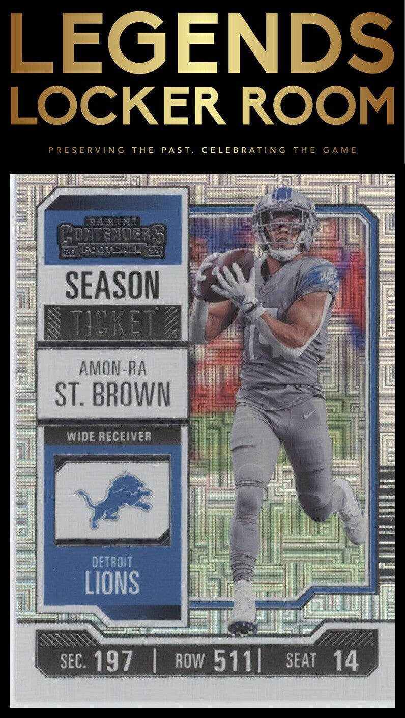 2023 Panini Contenders #34 Amon-Ra St. Brown