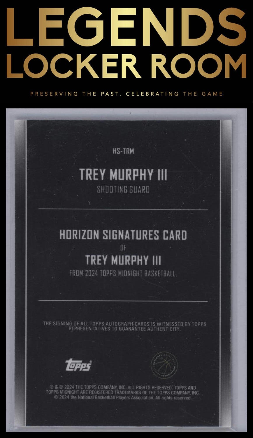 2023-24 Topps Midnight #HS-TRM Trey Murphy III Horizon Signatures Twilight #/199