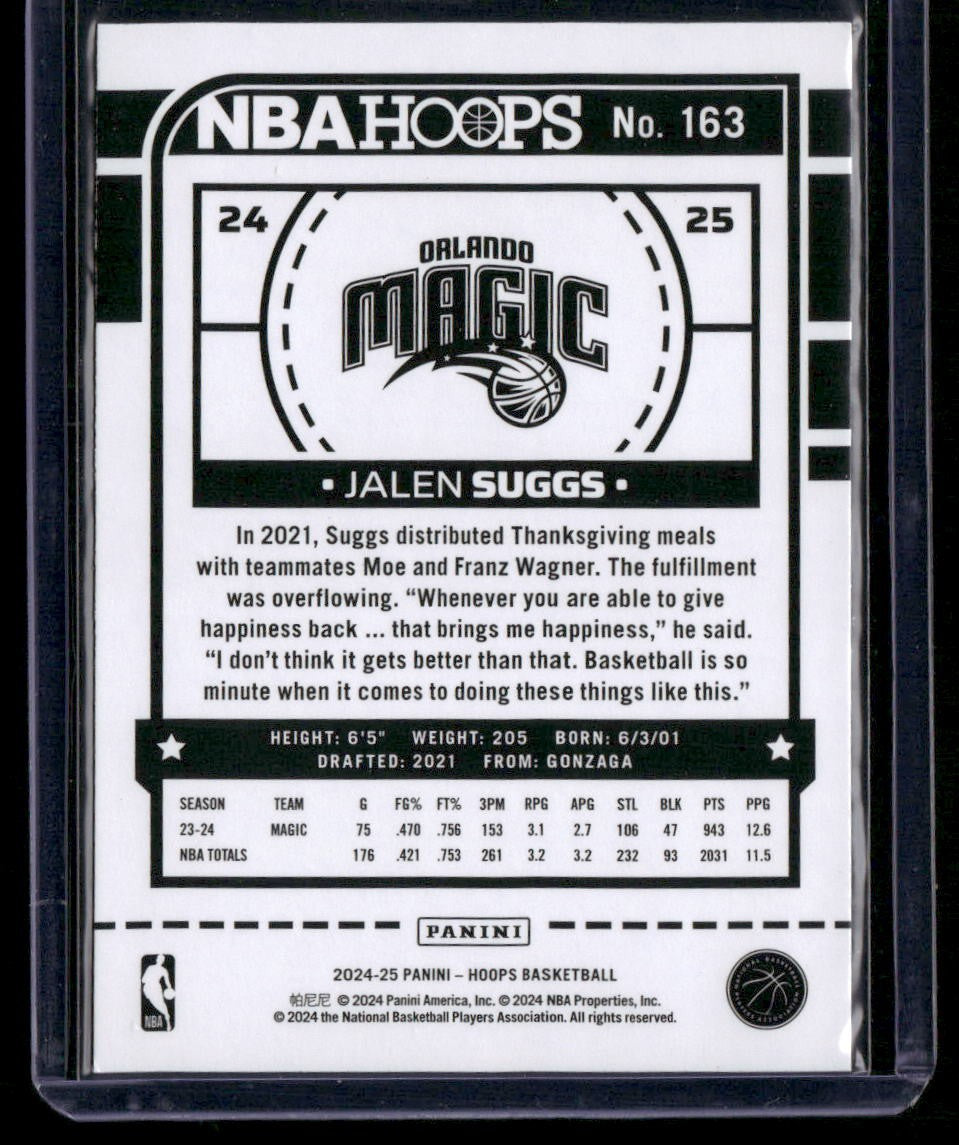 2024-25 Hoops #163 Jalen Suggs