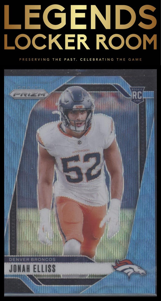 2024 Panini Prizm #356 Jonah Elliss Blue Wave #/230