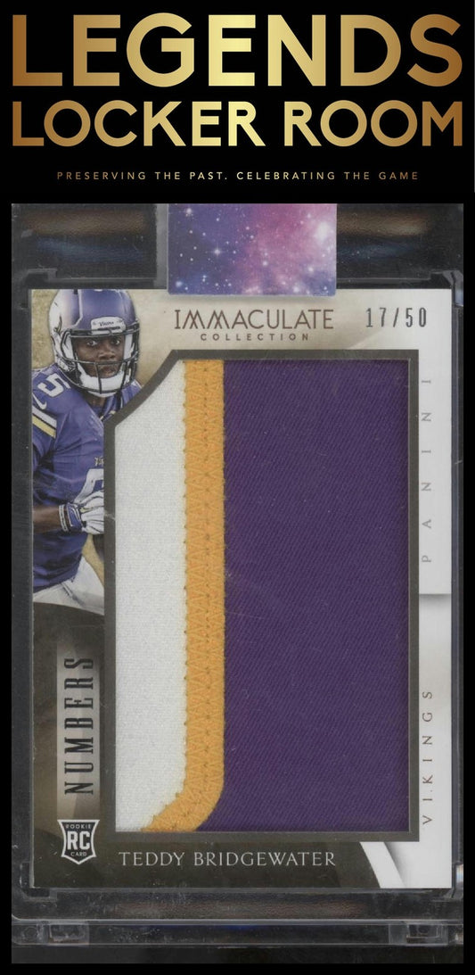 2014 Panini Immaculate Collection Teddy Bridgewater Immaculate Numbers /50