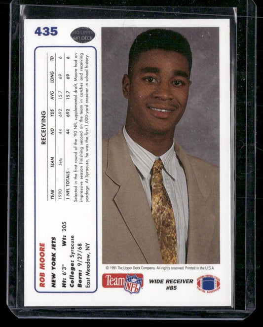 1991 Upper Deck #435 Rob Moore