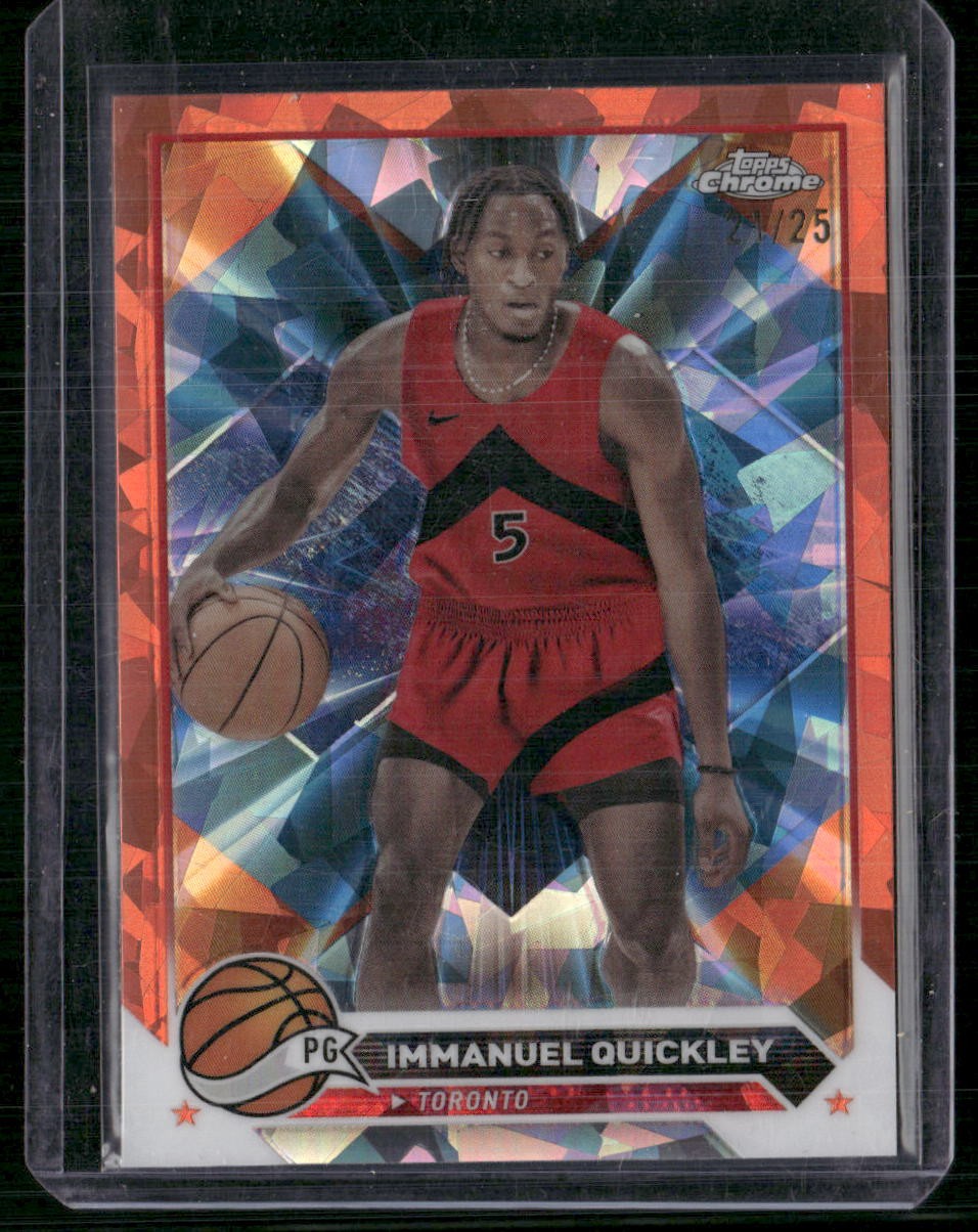 2023-24 Topps Chrome Sapphire Edition #131 Immanuel Quickley Orange #/25