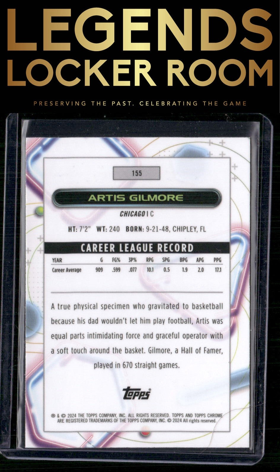 2023-24 Topps Chrome Cosmic #155 Artis Gilmore