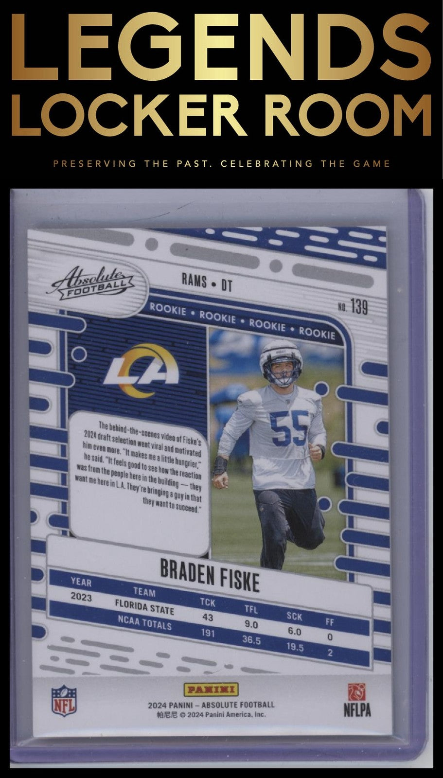 2024 Panini Absolute #139 Braden Fiske Orange Spectrum #/75