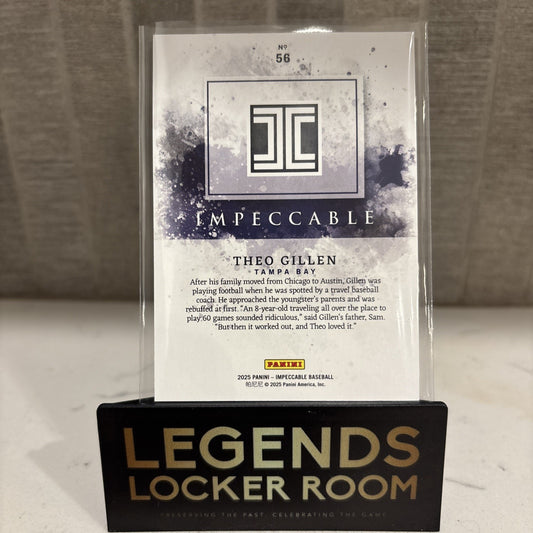2025 Panini Impeccable Theo Gillen Rc /60 Tampa Bay