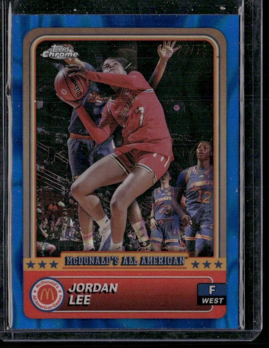 2024 Topps Chrome McDonald's All-American Jordan Lee Blue RayWave Refractor /75