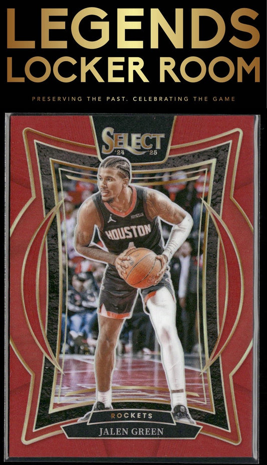 2024-25 Panini Select #47 Jalen Green Red Prizm #/199