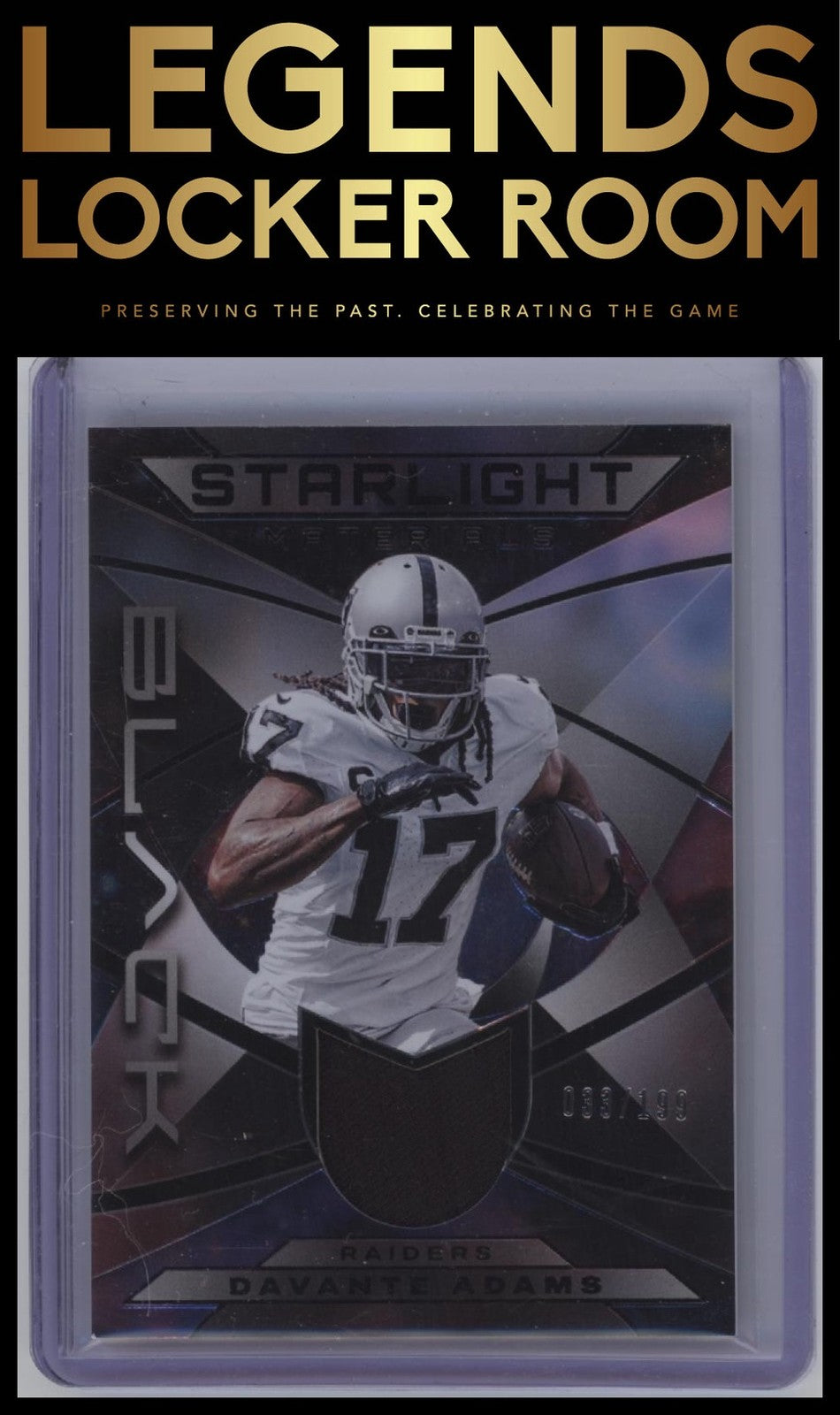 2024 Panini Black #SM-DA Davante Adams Starlight Materials #/199