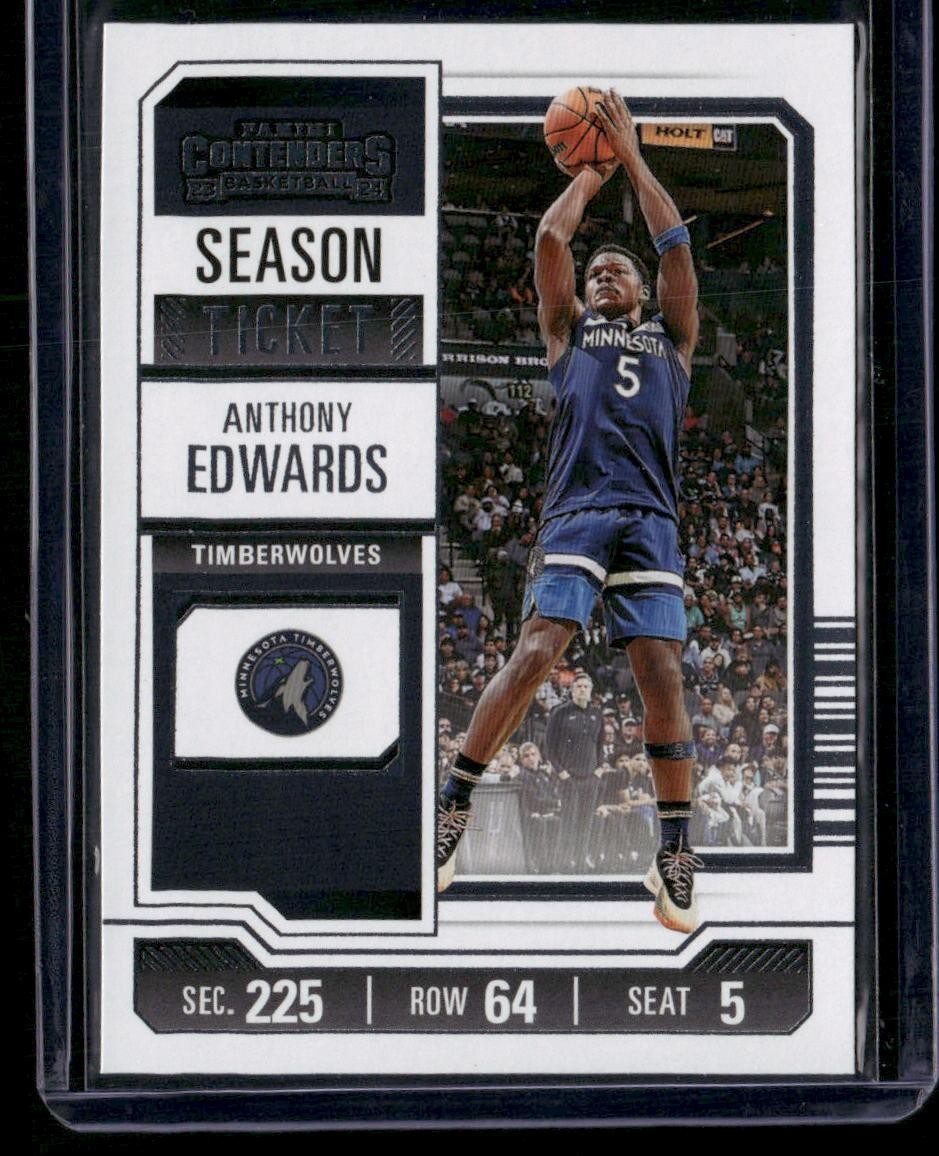 2023-24 Panini Contenders #62 Anthony Edwards Season Ticket Retail