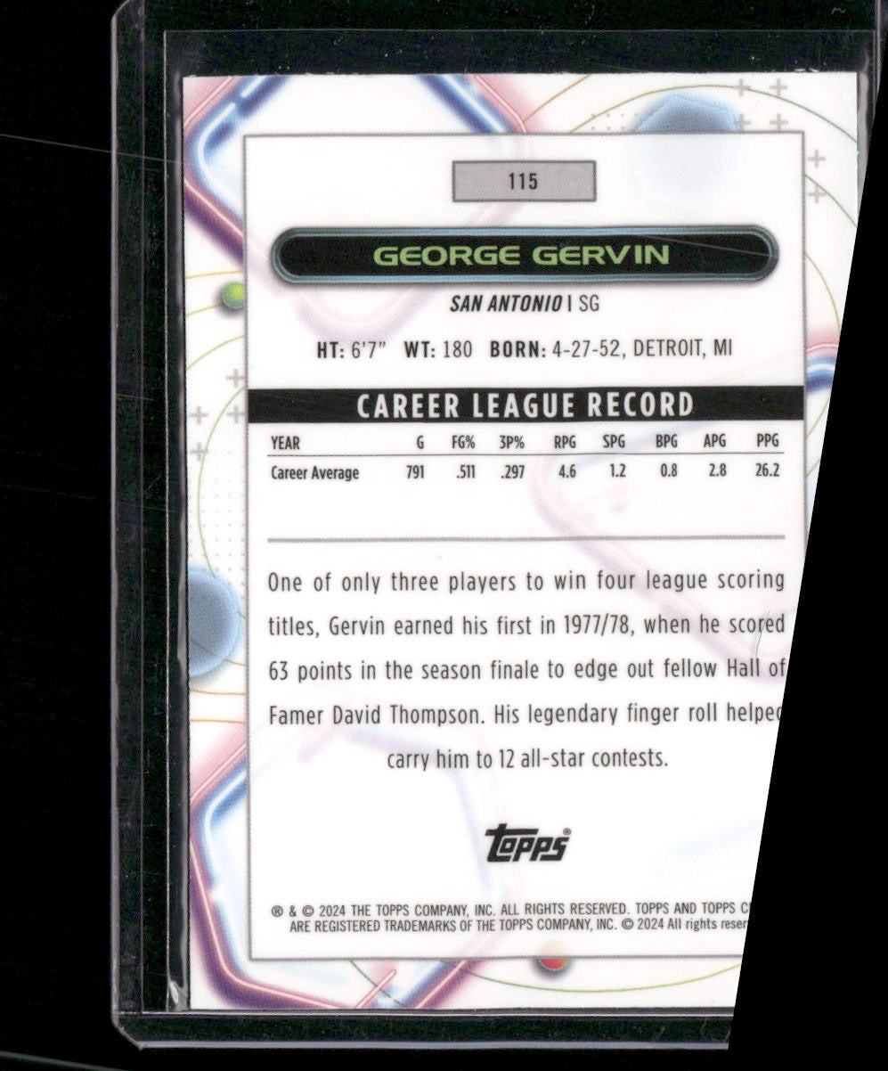 2023-24 Topps Chrome Cosmic #115 George Gervin