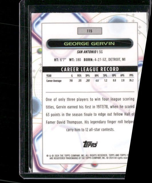 2023-24 Topps Chrome Cosmic #115 George Gervin