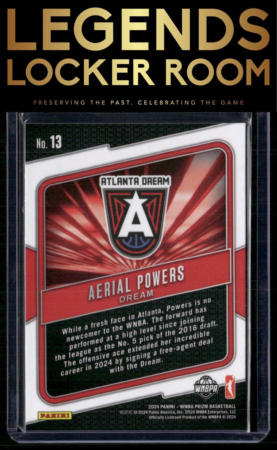 2024 Panini Prizm WNBA #13 Aerial Powers Fearless