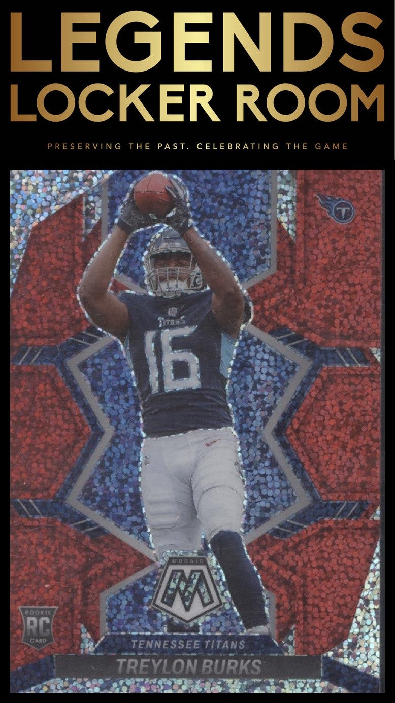 2022 Panini Mosaic #315 Treylon Burks Sparkle Red