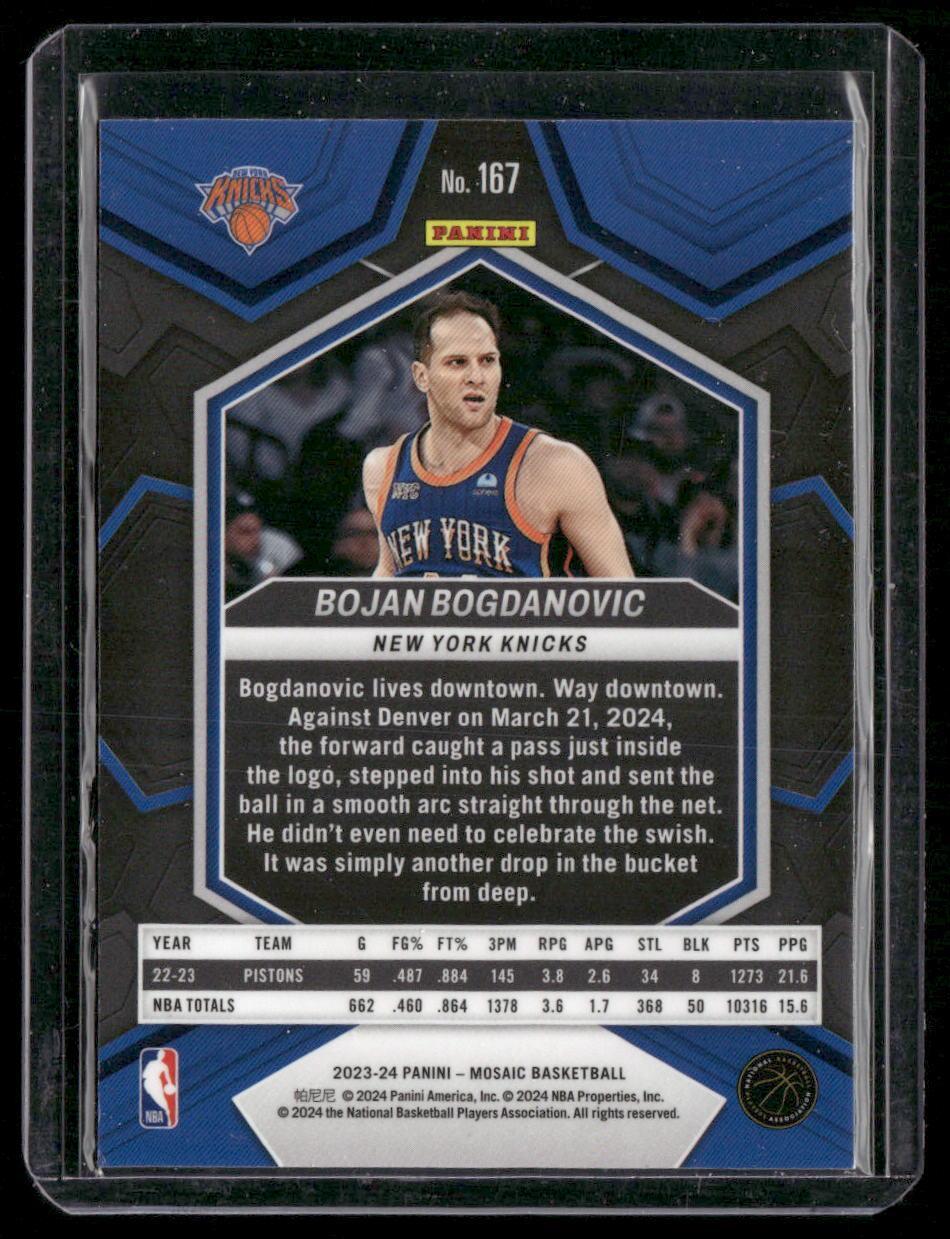 2023-24 Panini Mosaic #167 Bojan Bogdanovic