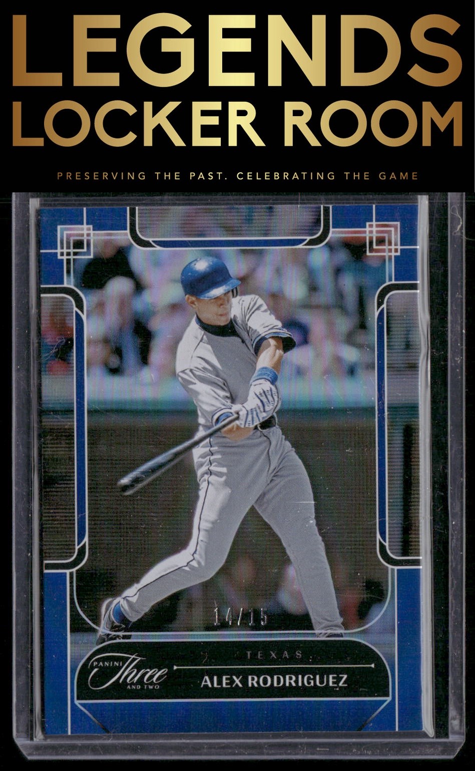 2024 Panini Three and Two #40 Alex Rodriguez Holo Blue #/15