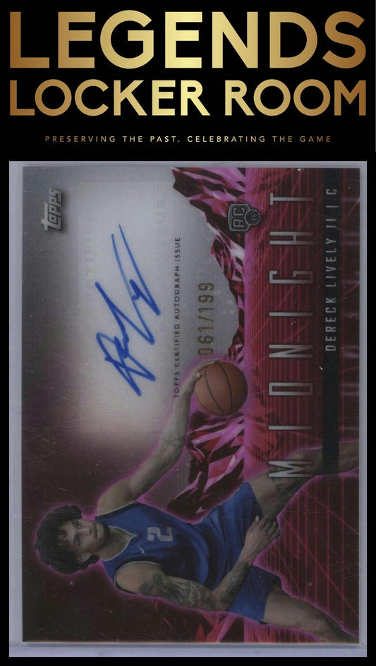 2023-24 Topps Midnight Dereck Lively II Rookie Horizon Signatures Twilight /199