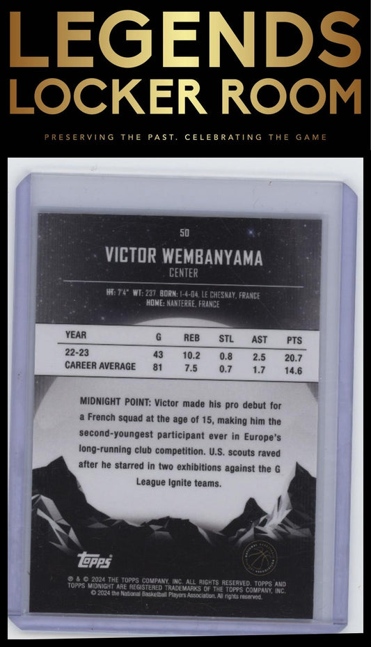 2023-24 Topps Midnight #50 Victor Wembanyama