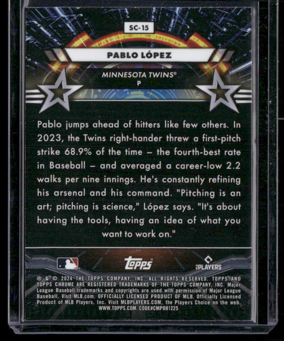 2024 Topps Chrome Cosmic #SC-15 Pablo López Star Command