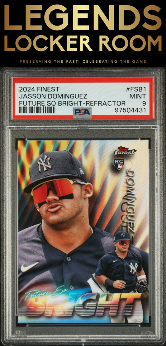 2024 Topps Finest Future So Bright Jasson Dominguez Refractor PSA 9