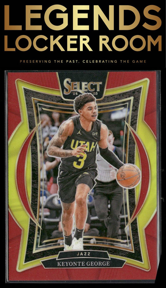 2024-25 Panini Select #49 Keyonte George Red Prizm #/199
