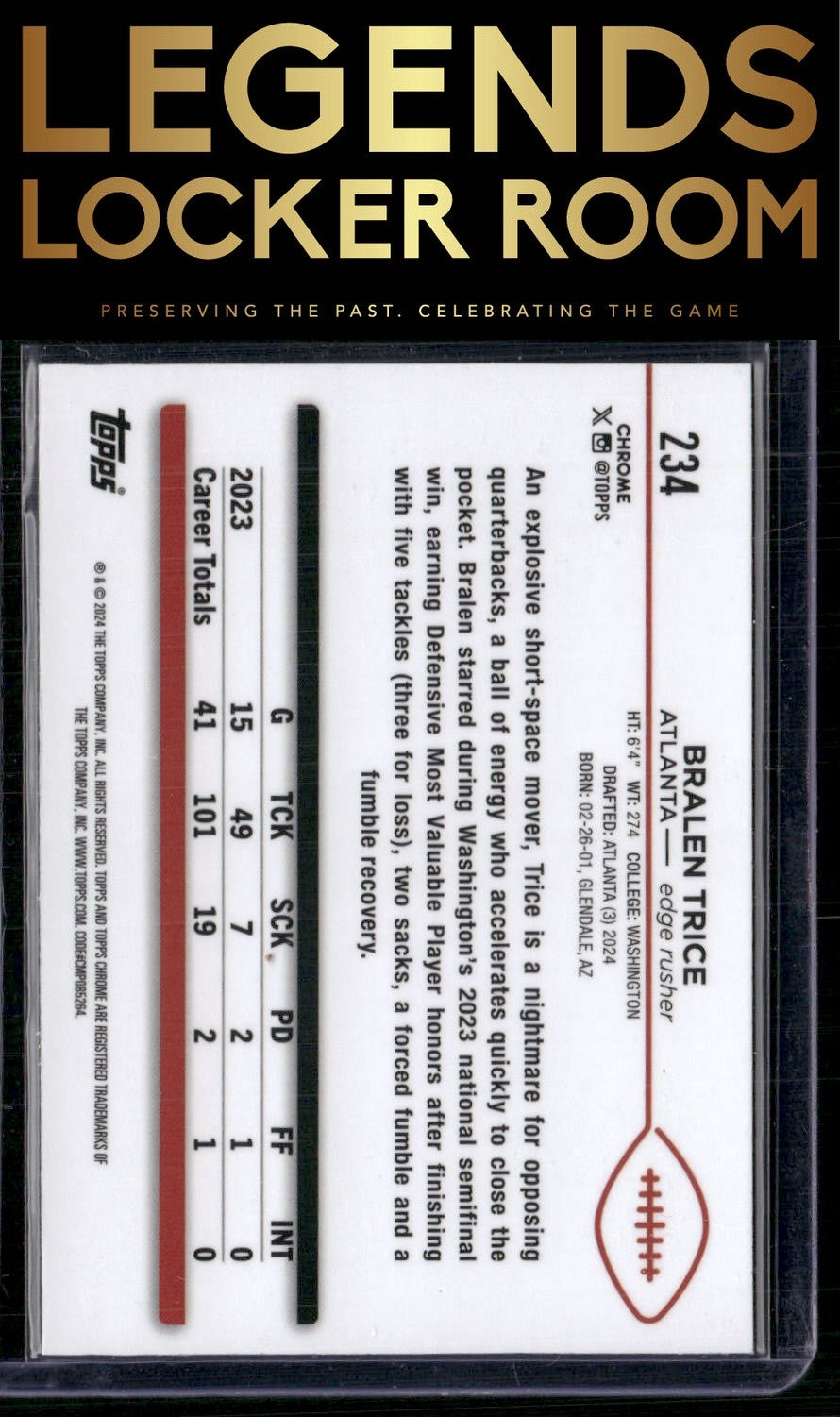 2024 Topps Chrome #234 Bralen Trice