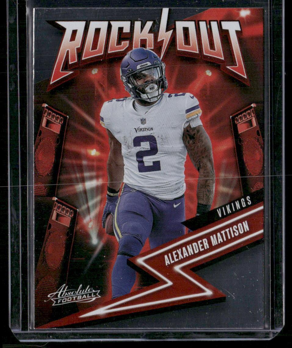 2023 Panini Absolute #17 Alexander Mattison Rock Out