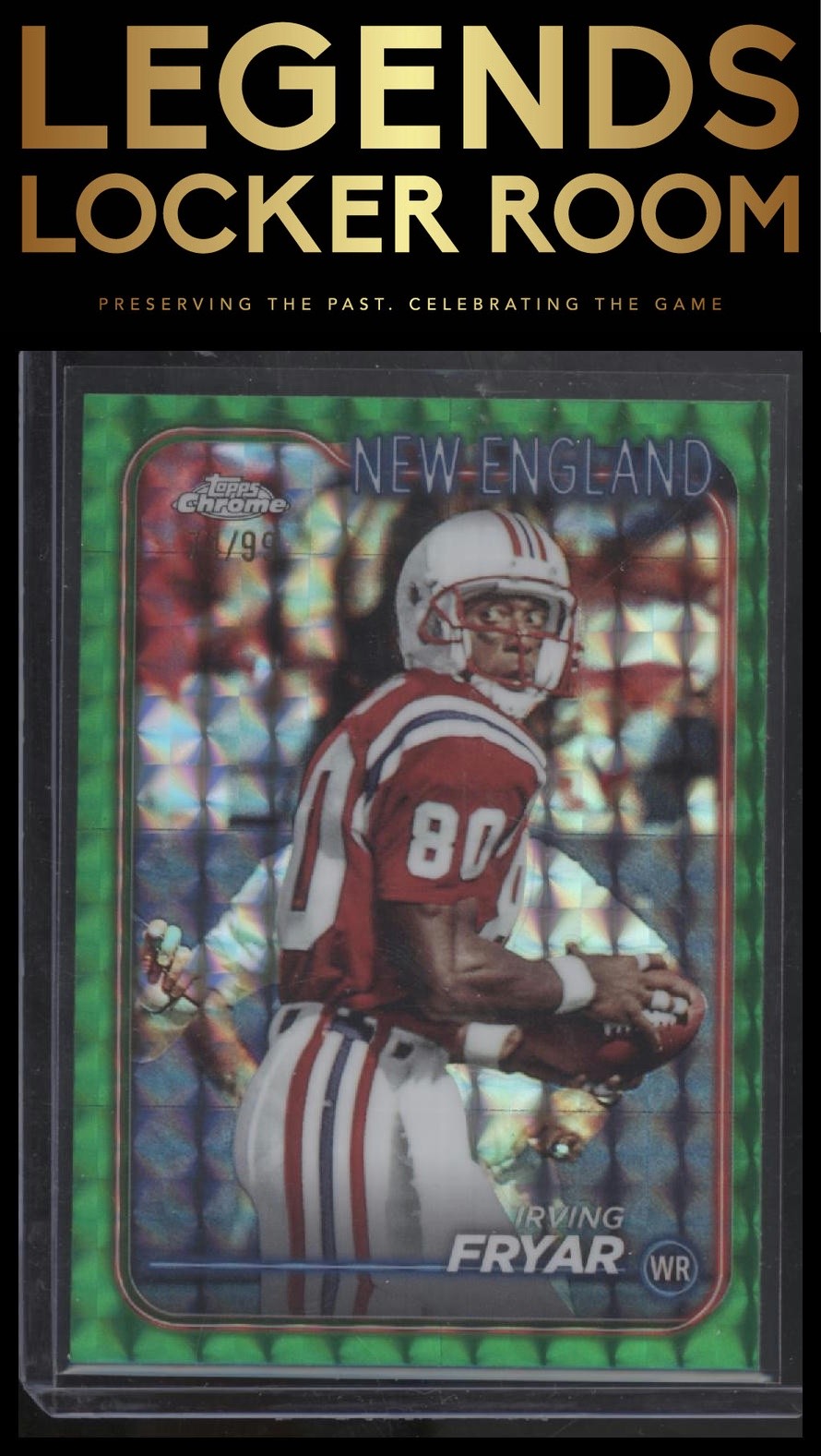 2024 Topps Chrome #131 Irving Fryar Green Geometric Refractor #/99