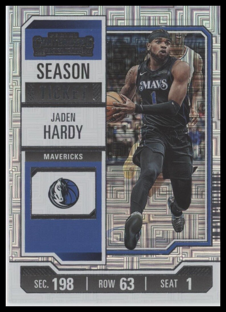 2023-24 Panini Contenders #51 Jaden Hardy Season Ticket Premium Edition