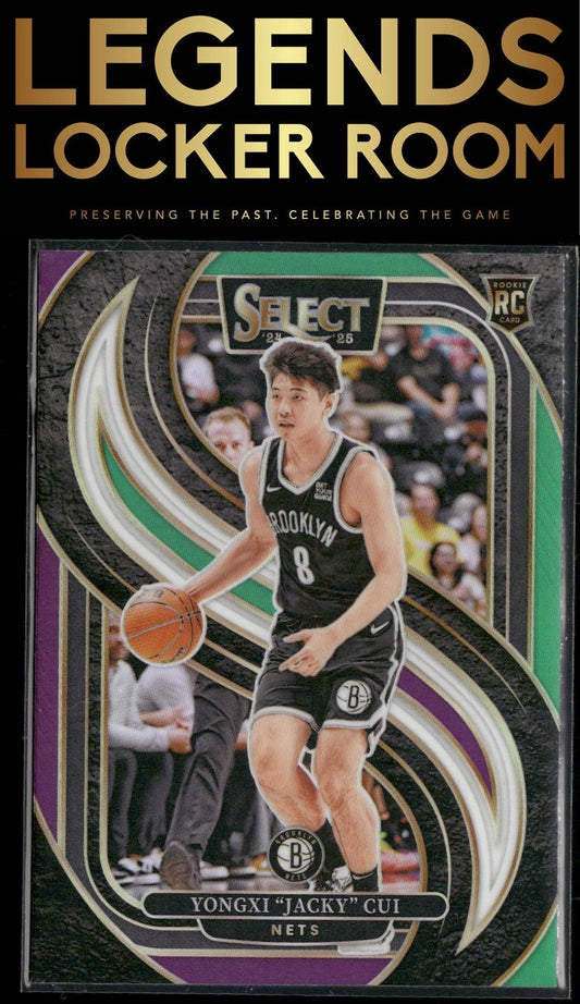 2024-25 Panini Select #176 Yongxi "Jacky" Cui Tri-Color Prizm