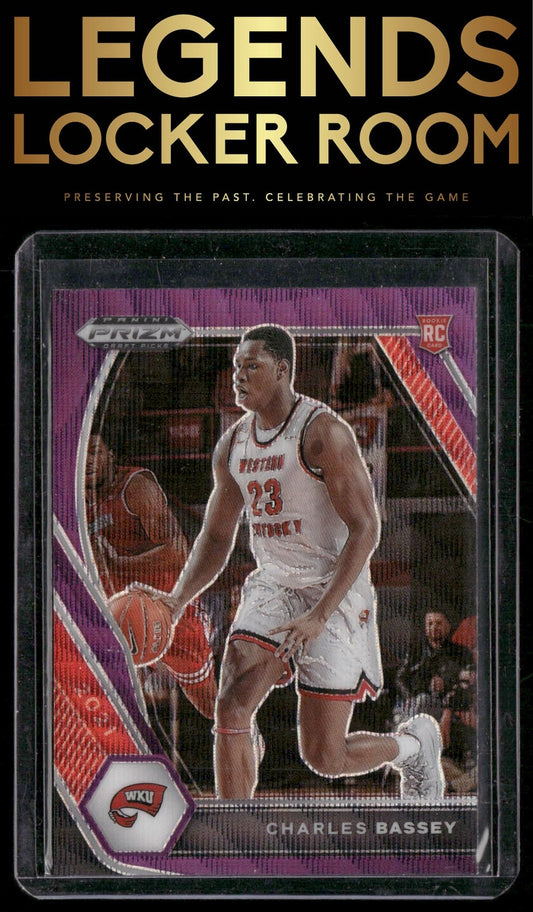 2021 Panini Prizm Draft Picks #45 Charles Bassey Purple Wave