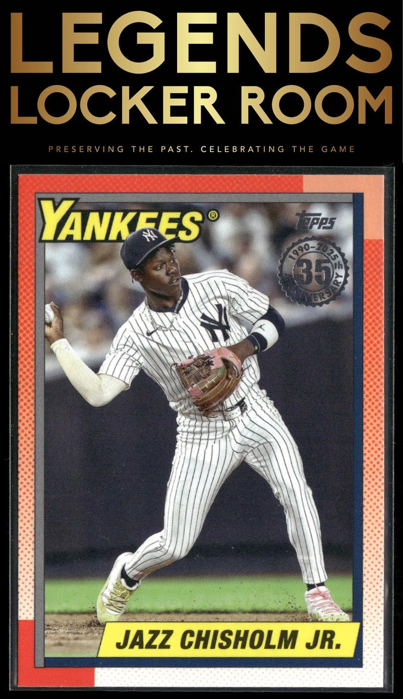 2025 Topps Jazz Chisholm Jr. 1990 Topps Baseball 35th Anniversary