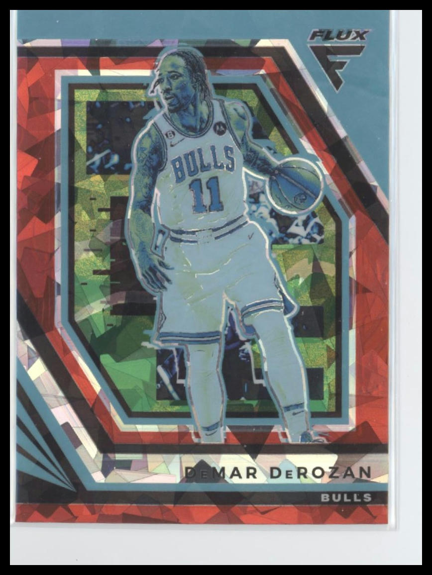 2022-23 Panini Flux #68 DeMar DeRozan Red Cracked Ice