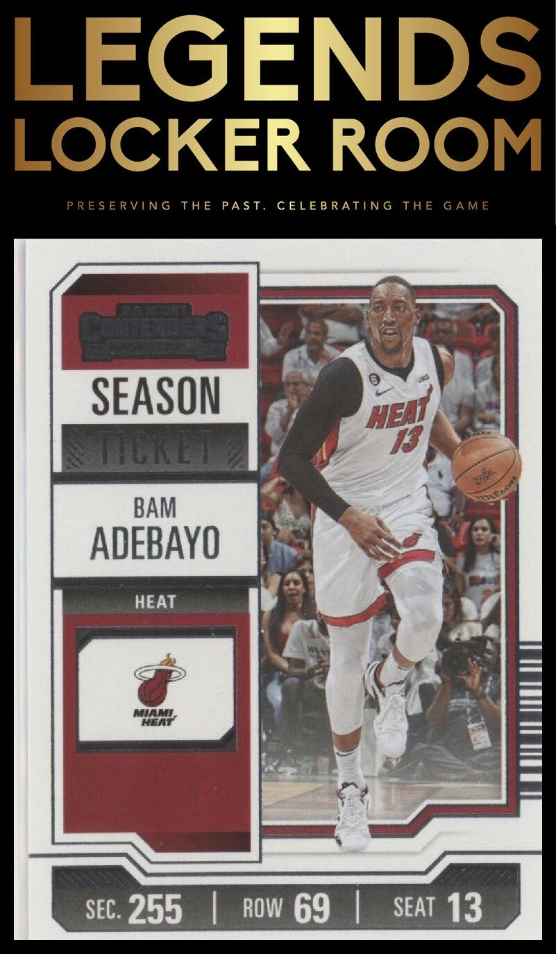 2023-24 Panini Contenders #78 Bam Adebayo Season Ticket Retail