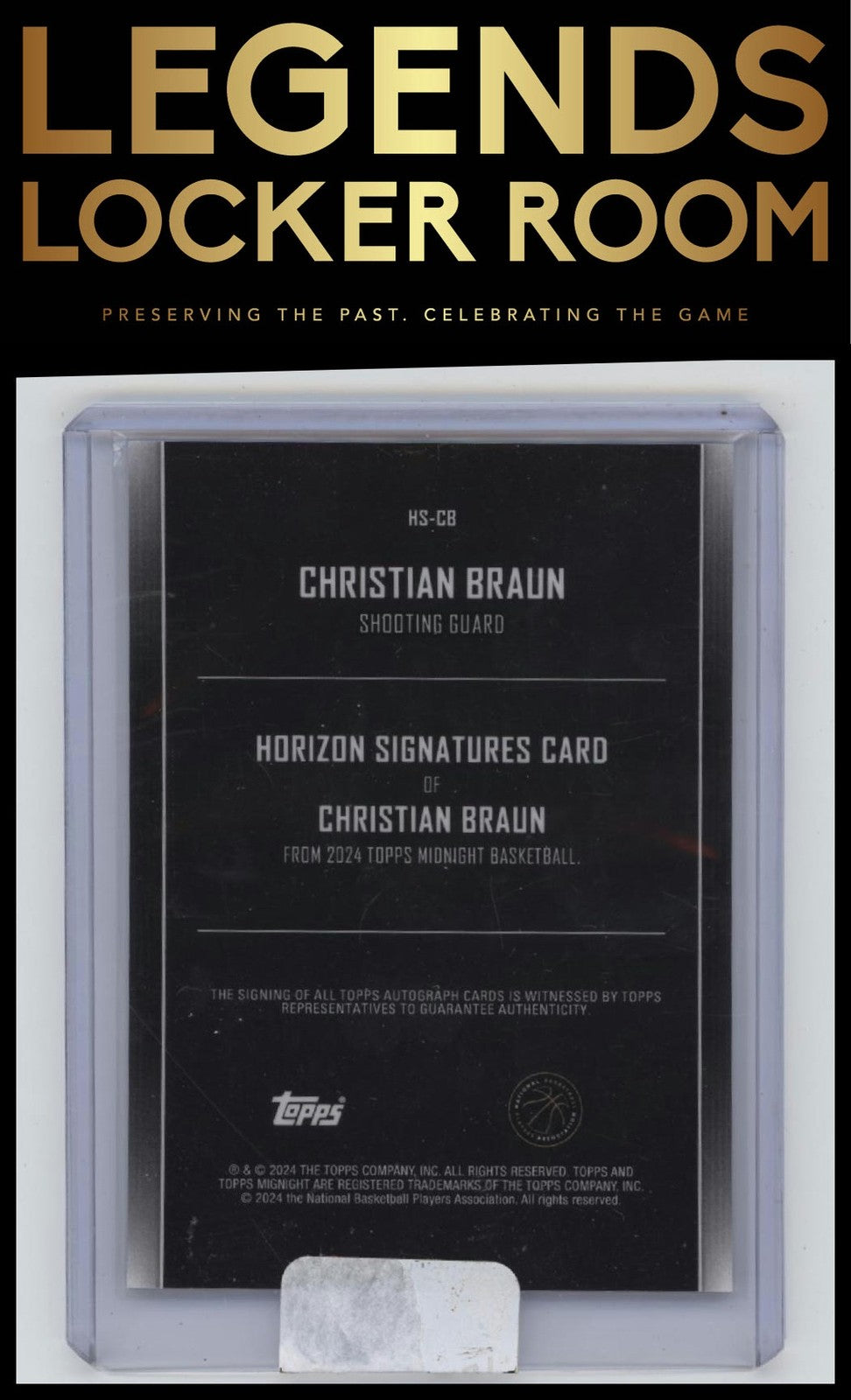 2023-24 Topps Midnight #HS-CB Christian Braun Horizon Signatures