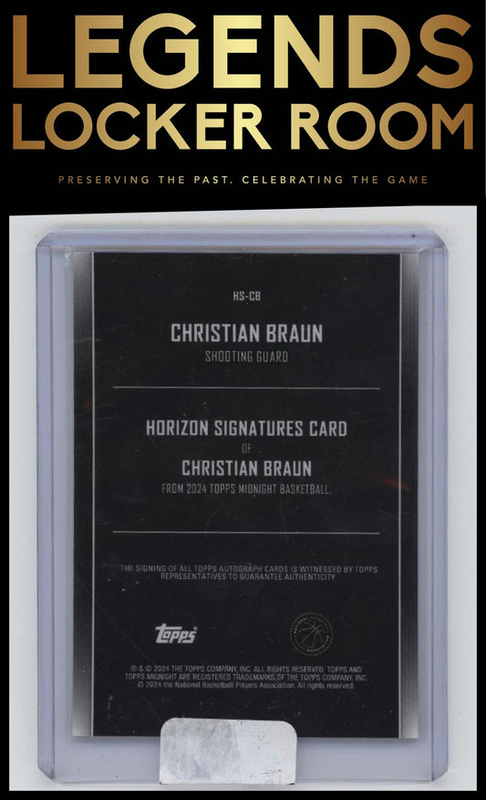 2023-24 Topps Midnight #HS-CB Christian Braun Horizon Signatures
