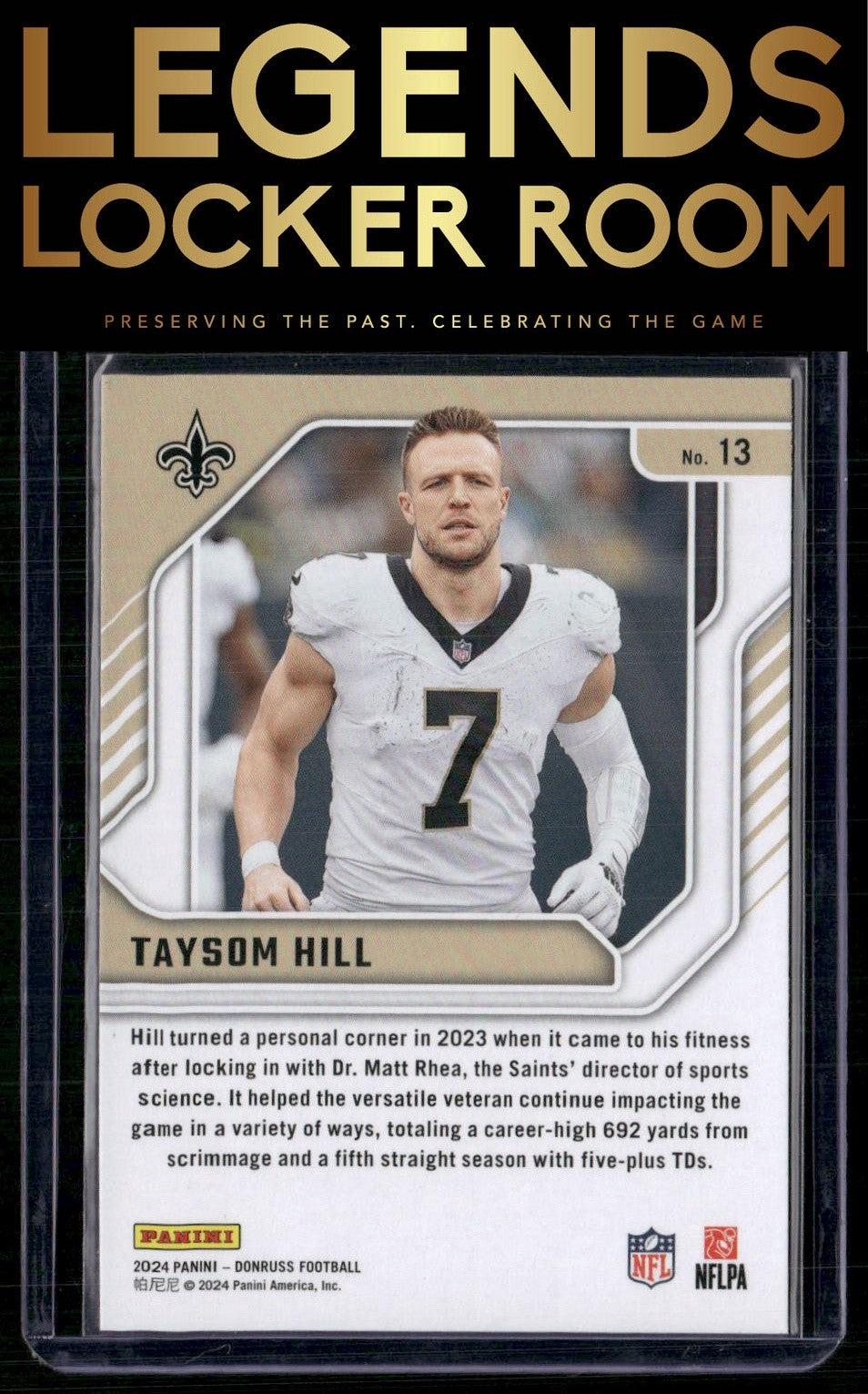 2024 Donruss #13 Taysom Hill The Elite Series