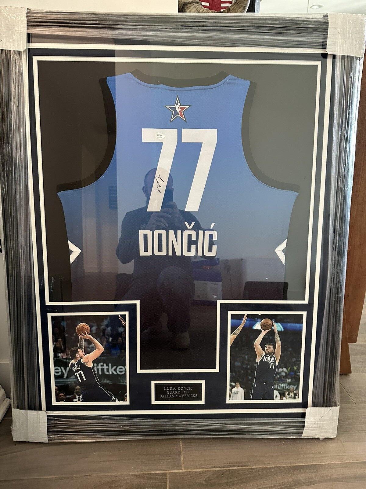 Luka Doncic Signed Framed All Star Jersey W/COA
